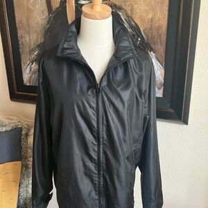 Like New Ralph Lauren Black Windbreaker Jacket Size M Black